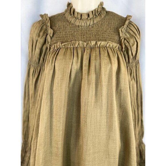SEA New York Hattie Long Sleeve Boho Dress in Almond originally $365 - Picture 4 of 11
